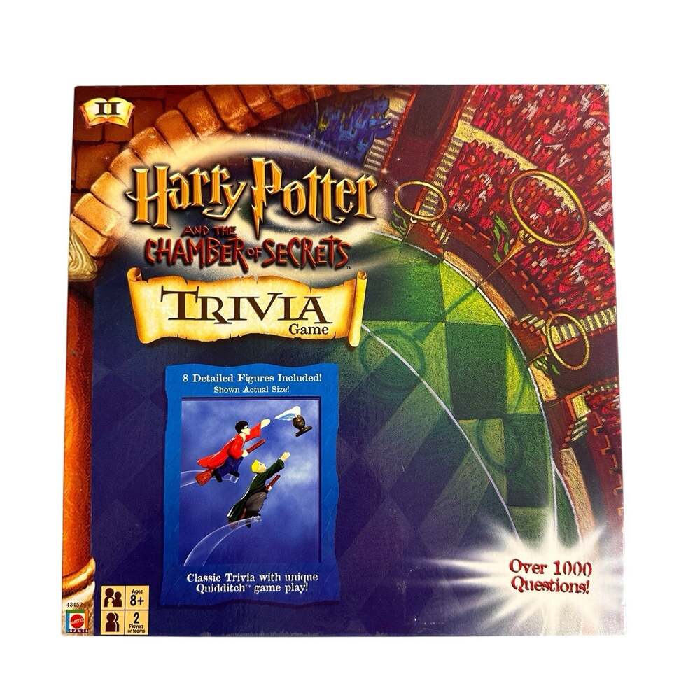 Harry Potter And The Chamber Of Secrets Trivia Game Mattel 2002 COMPLETE